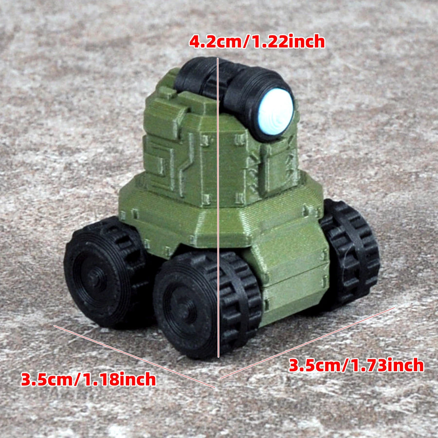 WWII Tank Accessory Parts Set: Turrets, Wheels & Mufflers 1/35 Resin Kit - resin model view 3