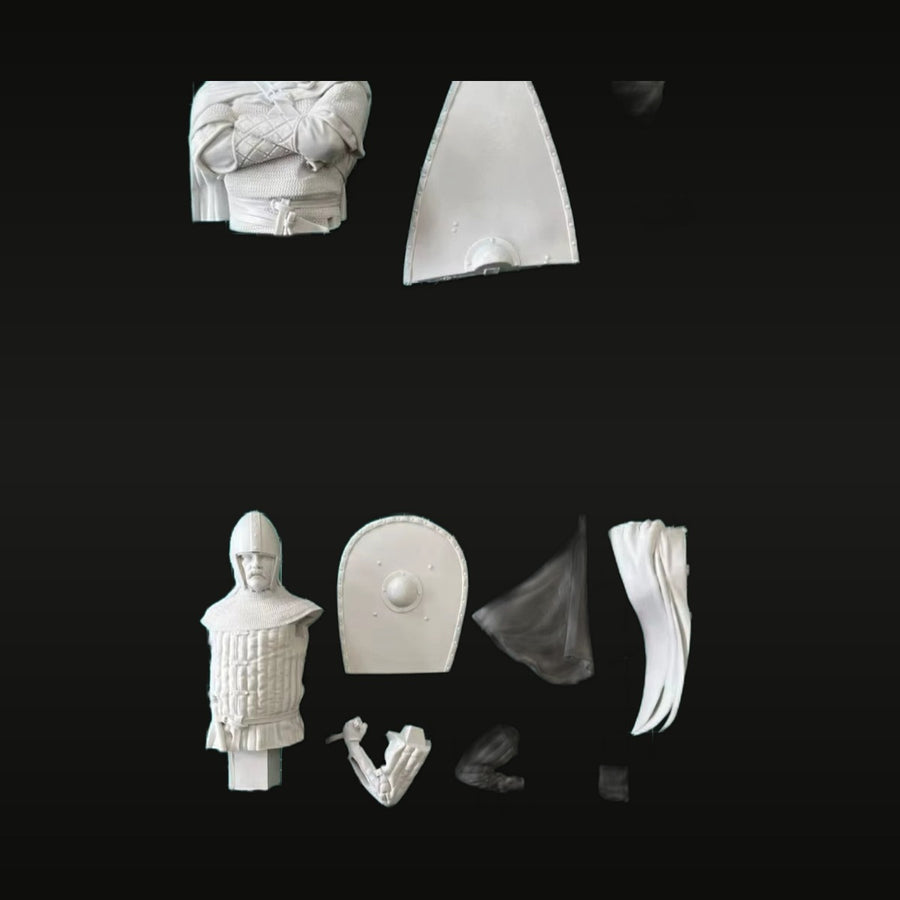 Ancient Roman Legionary Soldier with Corinthian Helmet 1/12 Resin Bust Kit - unpainted resin model kit