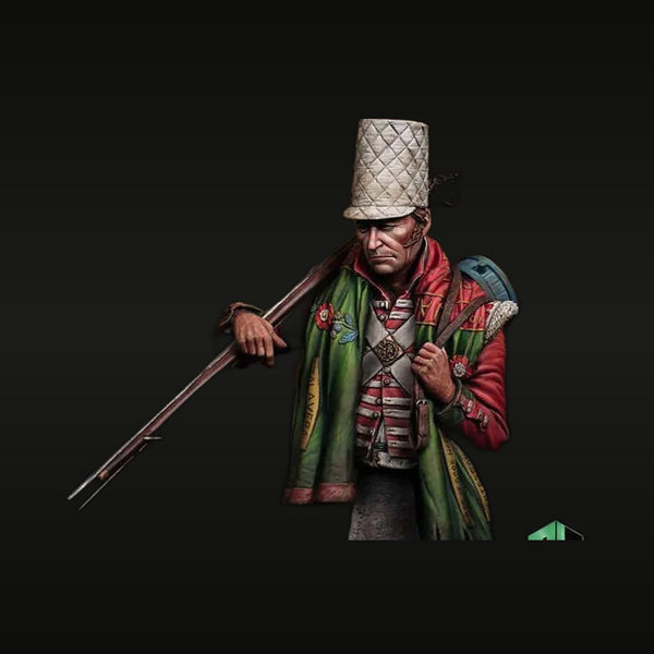 British 24th Regiment Zulu War Soldier Grenadier Cap 1/35 Resin Bust Kit