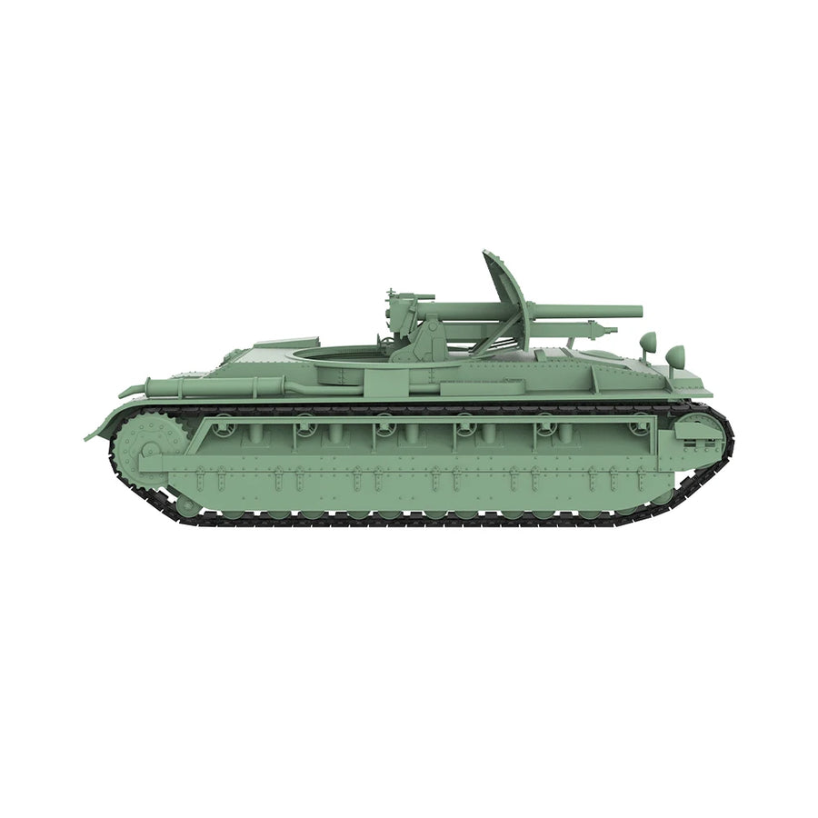 Soviet T-26 Based Self-Propelled Gun 1/56 Resin Vehicle Kit - resin model view 5