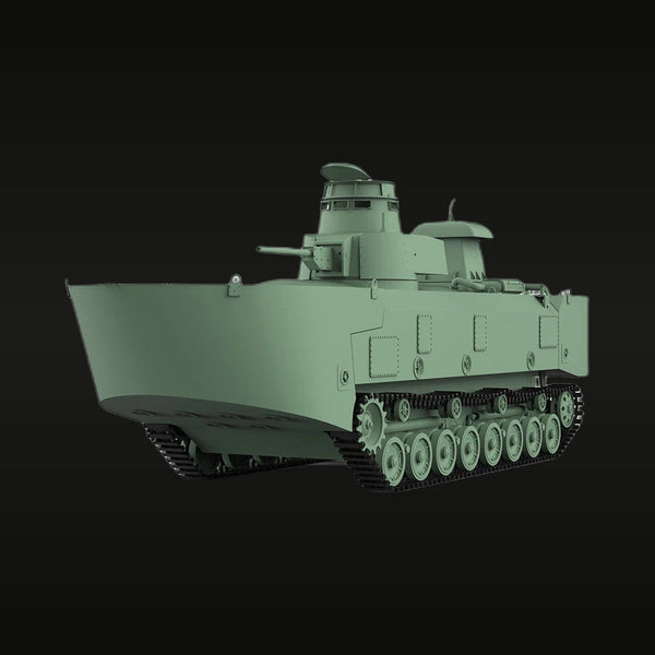 WWII Japanese Type 3 Ka-Chi Amphibious Tank 1/56 Resin Vehicle Kit