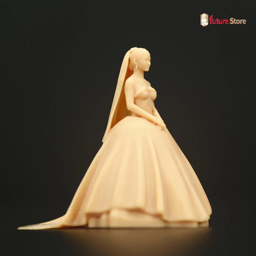 1/64 1/43 A326 Groom Bouquet Bride Miniatures Figures Diorama Sand Table Scene Props Creative Photograph Mini Doll Model Decorat