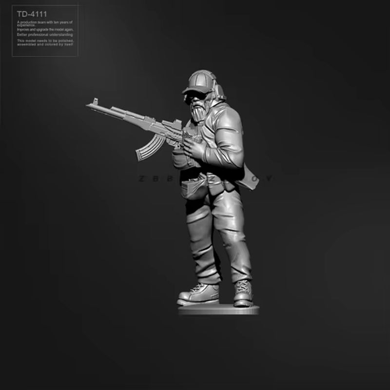 38MM 50MM Resin Soldier Model Kits Figure Colorless and Self-Assembled 3D Printing TD-4111
