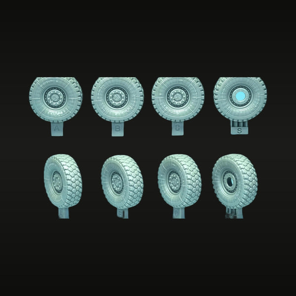 Modern US Cougar MRAP Wheel & Tyre Set 1/35 Resin Accessory