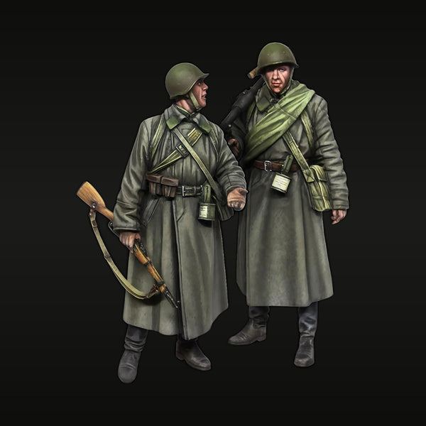 WWII Soviet Red Army Infantry Squad 1941-43 1/35 Resin Figure Kit
