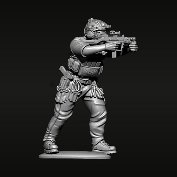 Sci-Fi Trooper TD-4111 with Tactical Armor 38mm Resin Figure Kit