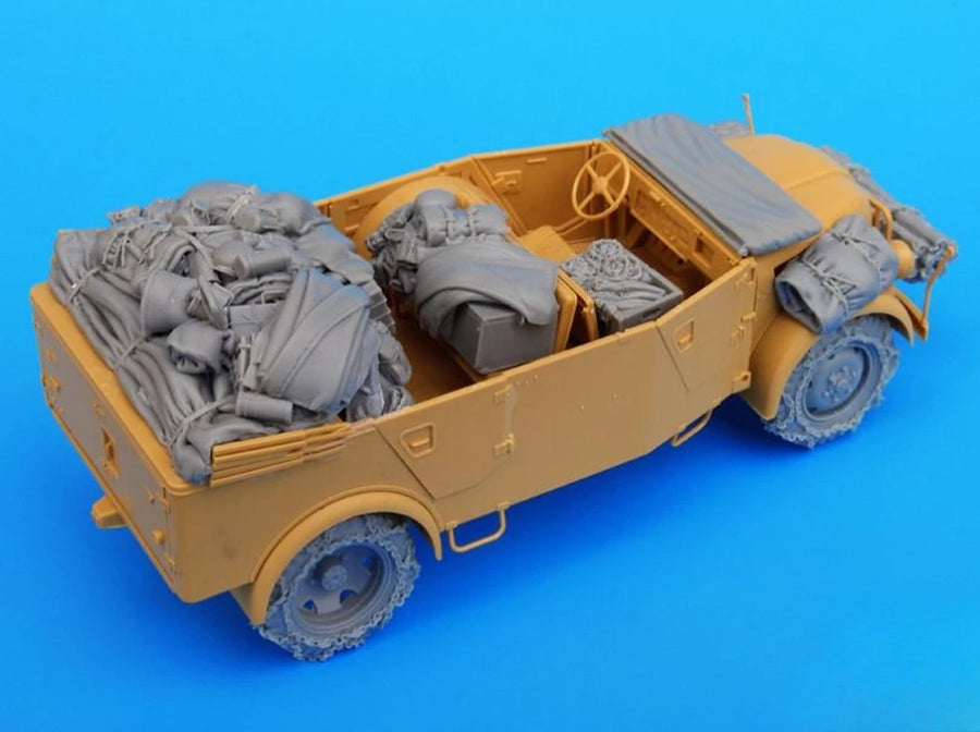 1/35 Scale Die-Cast Resin Model Assembled Kit German Steyr 1500A Accessories Set (No Car) Unassembled and Unpainted
