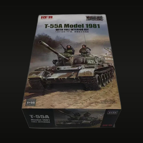 T-55A Model 1981 Tank 1/35 Resin Model Kit with Full Interior