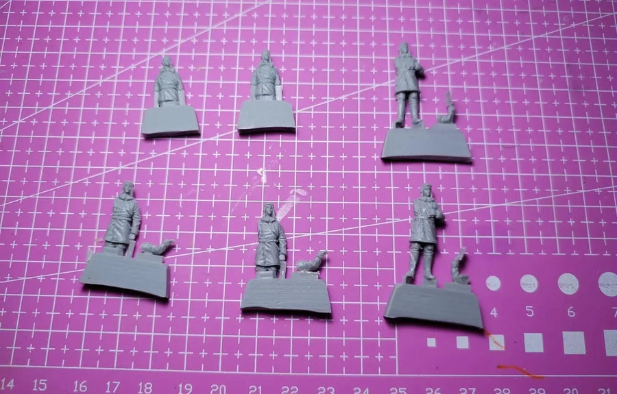 1/72 Resin Model Figure GK , 6Figure ，Unassembled and Unpainted Kit