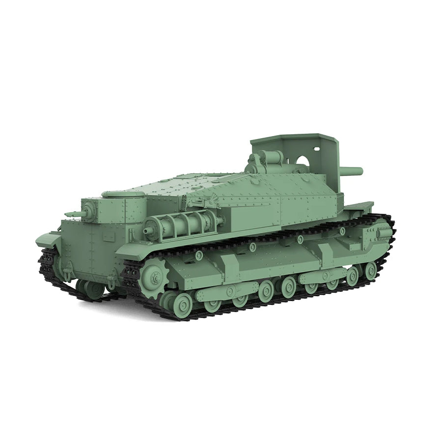 WWII Soviet T-28 Medium Tank 1/35 Resin Vehicle Kit - resin model view 5
