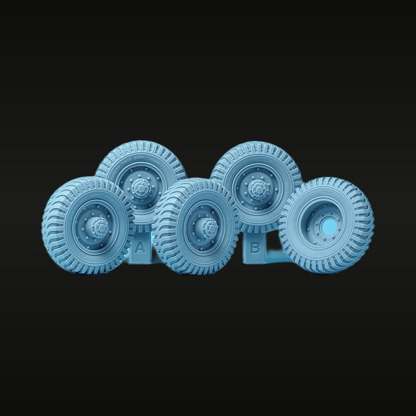 1/35 Heavy Duty Truck Tire Set (Resin Accessory)