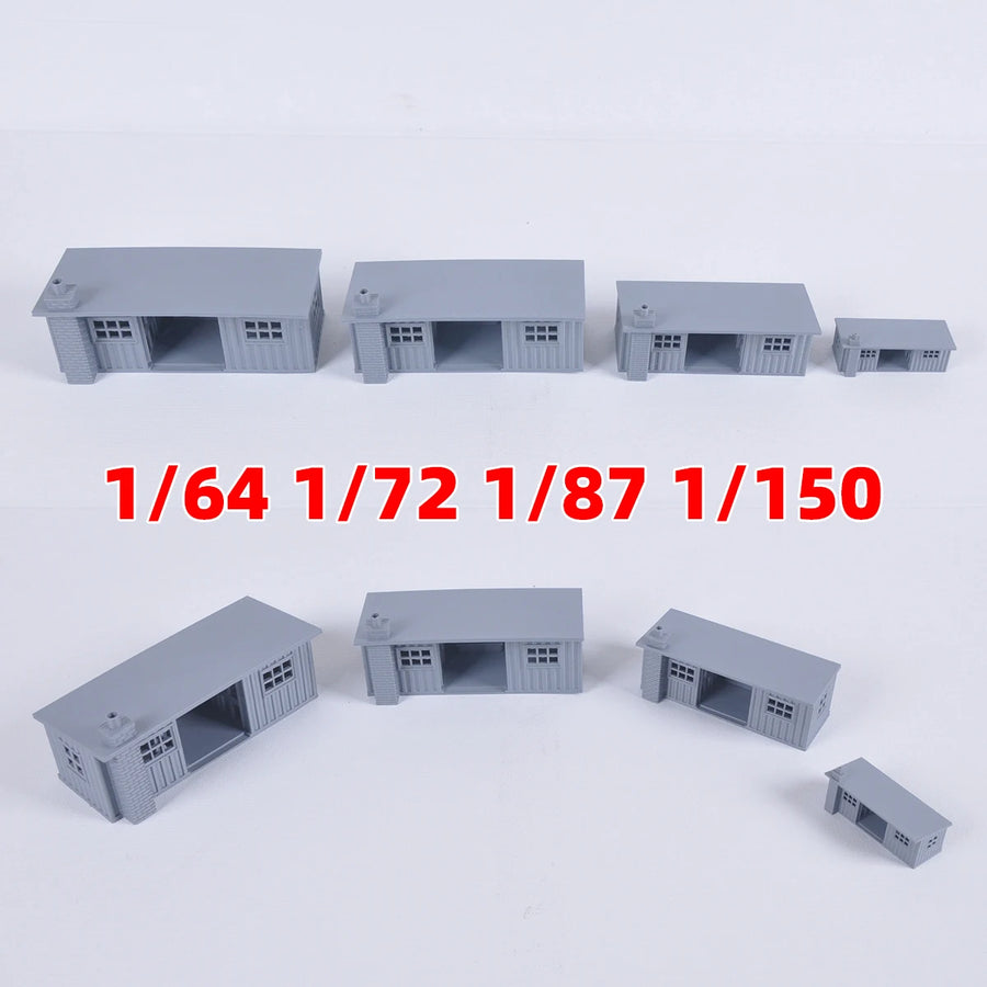 Assembly Architectural Sand Table Waiting Room Ticket Office Building Railway Railroad Diorama Scale Model Kit 1/64/72/87/150