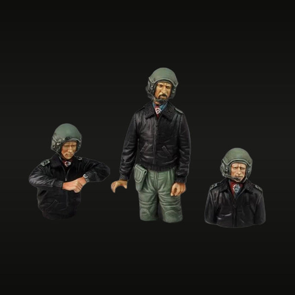 Modern Italian Tank Crew Busts Set 3-Pack 1/35 Resin Kit
