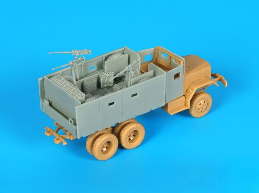 1/72 Scale Die-Cast Resin Model Assembled Kit M35 Gun Truck Conversion Set (No Car) Unassembled and Unpainted