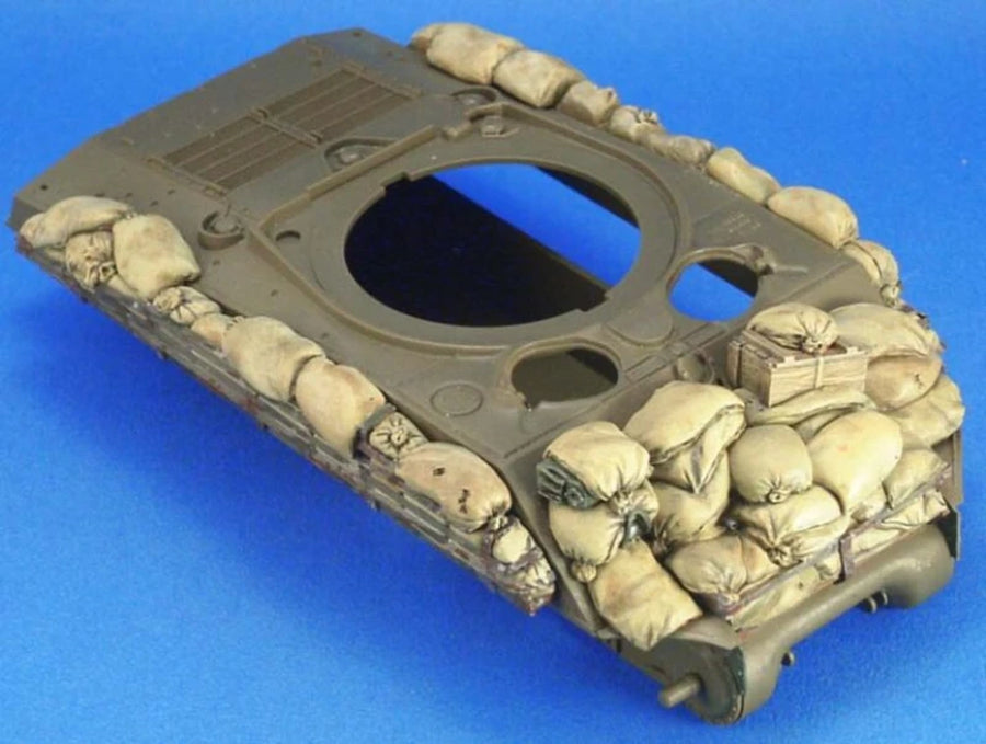 WWII Sandbag Fortification Diorama Set 1/35 Resin Terrain Kit - resin model view 2