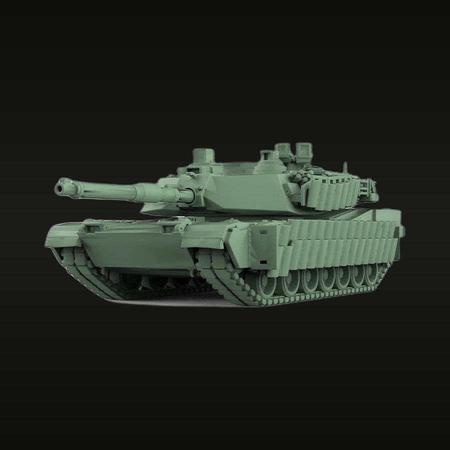 Modern US M1 Abrams Main Battle Tank 1/56 Resin Vehicle Kit - unpainted resin model kit