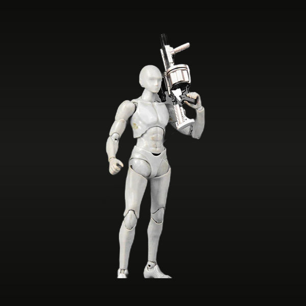 Modern Female Tactical Soldier with Assault Rifle 1/12 Resin Figure Kit