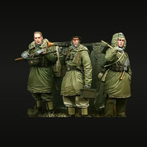 SS Grenadiers Machine Gun Team 1/35 Resin Figure Set