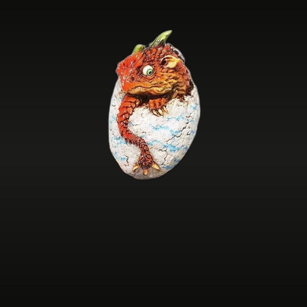 Dragon Hatchling Egg Breaking 40mm Resin Character Figure
