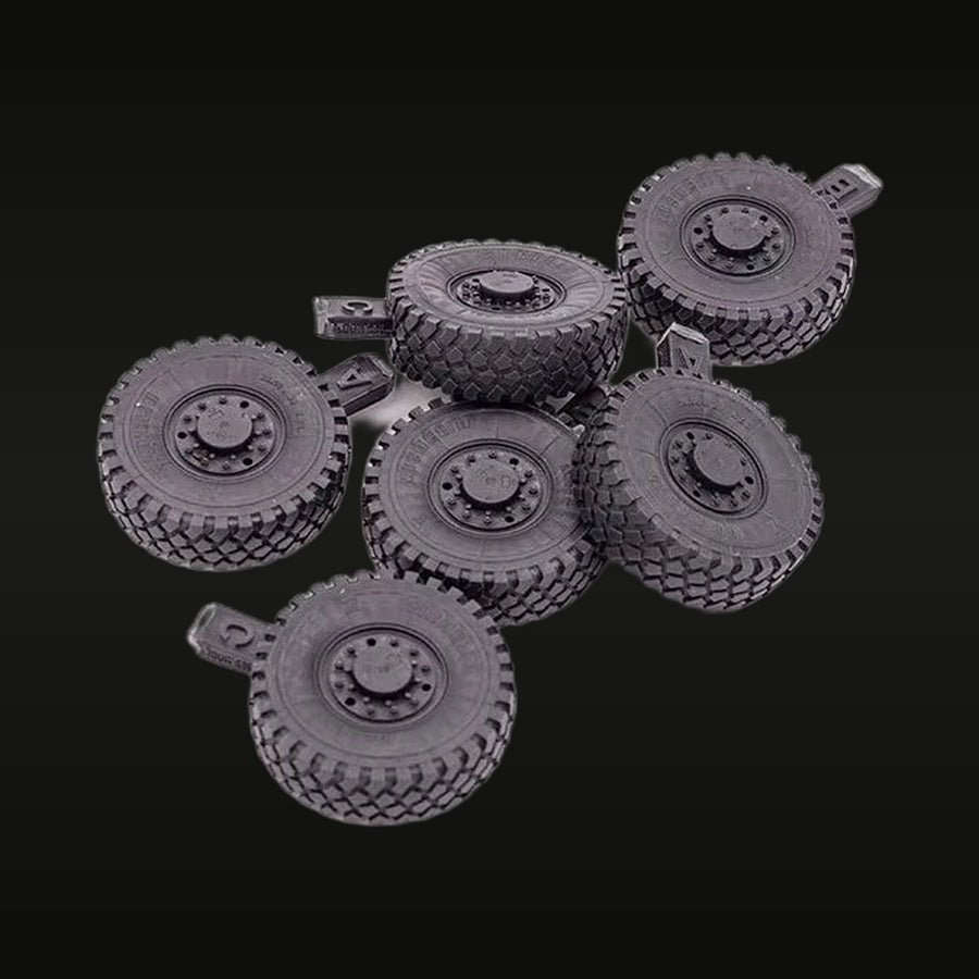 Modern US MTVR 6x6 Tactical Truck Wheel Set 1/35 Resin Accessory Kit - unpainted resin model kit
