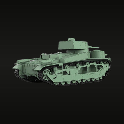 WWII British Vickers Mk.III Medium Tank 1/35 Resin Model Kit
