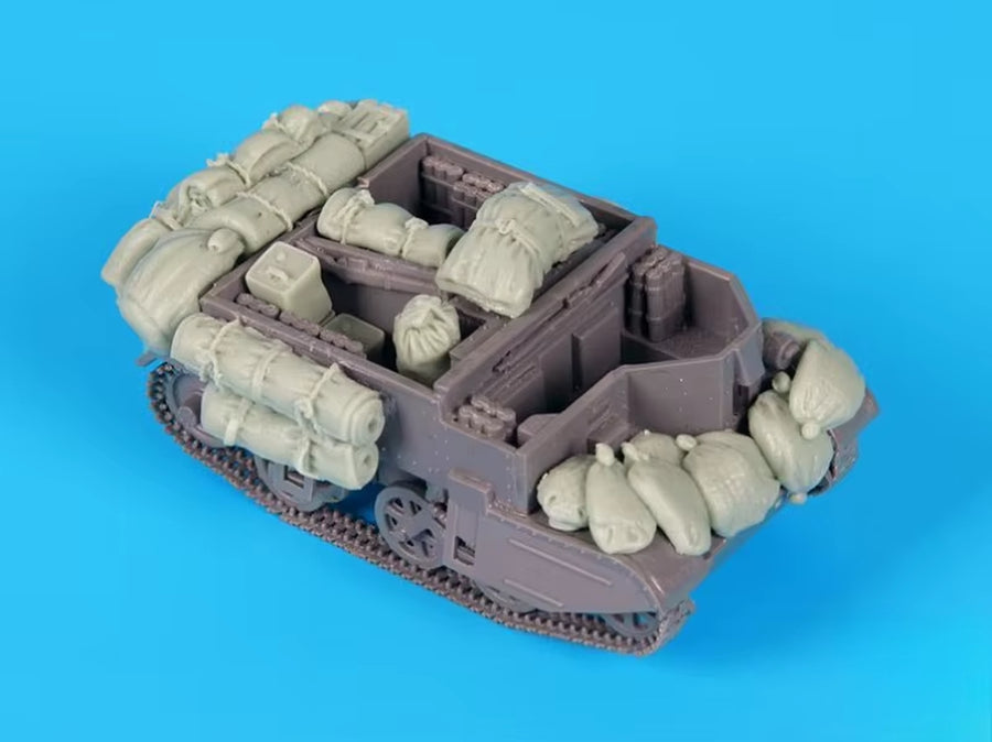 WWII British Bren Carrier Crew & Support Figures 1/72 Resin Figure Set - resin model view 3
