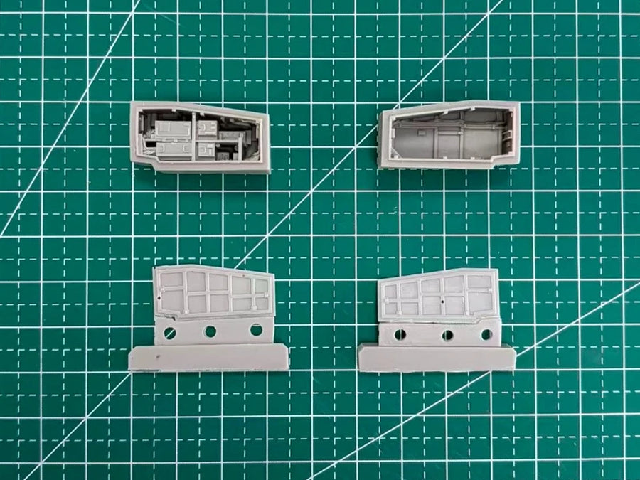 1/48 Scale Die-Cast Resin Aircraft Parts Model Assembled Kit Viking Aircraft Accessories Set Model Unassembled and Unpainted