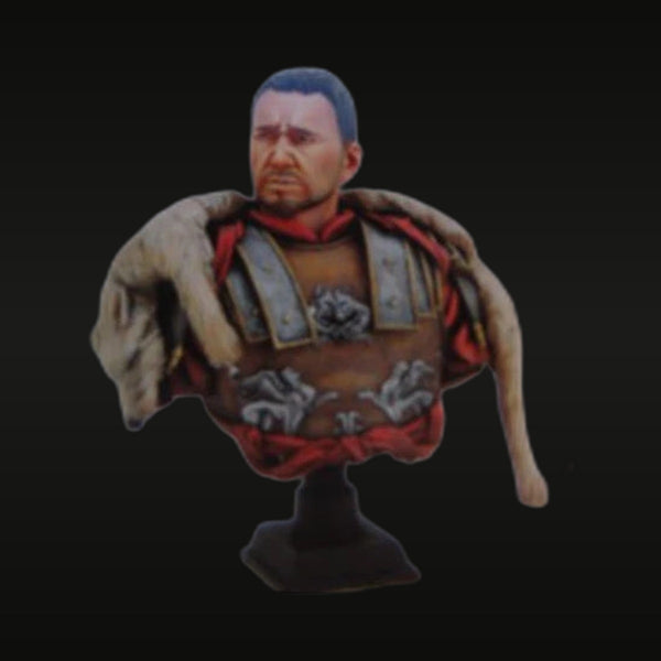 Ancient Roman General Maximos Segmented Armor 90mm Resin Bust Kit