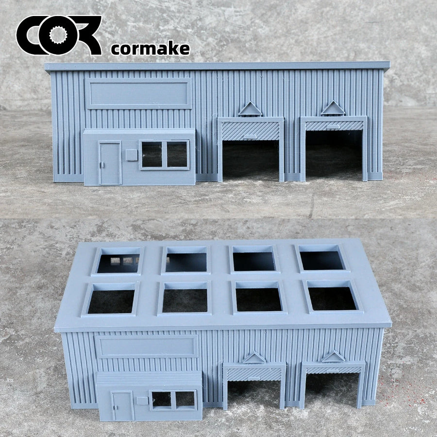 Assembly Architectural Sand Table Bungalow Garage Villa Office Building Railway Railroad Diorama Scale Model Kit 1/64/72/87/150