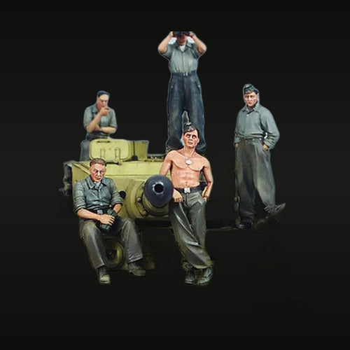WWII German Tiger I Tank Crew 1/35 Resin Diorama Set
