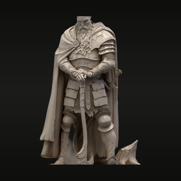 Fantasy Viking King with Axe 75mm Resin Figure Kit