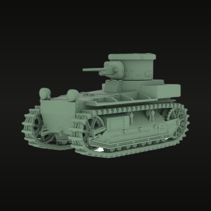 US M1917/T1 Light Tank 1/87 Scale Resin Vehicle Kit - unpainted resin model kit