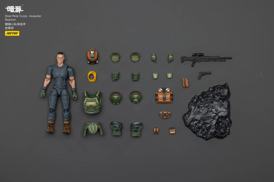 JOYTOY Dark Source 1/25 Scale Steel Ride Corps Assaulter Stephen Rhett Volok Marco Karl Action Figure Model Dolls for Collection