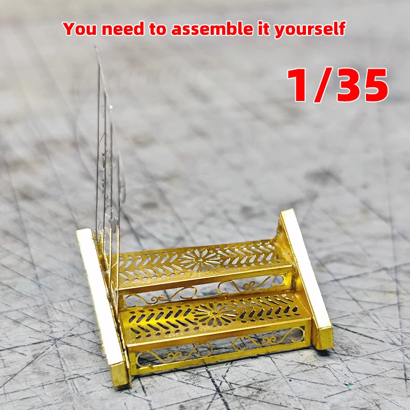 PE Photo Eatch Assembly Architectural Model Sand Table Staircase Stairway Stair Handrail Diorama Scale Model Kit 1/35