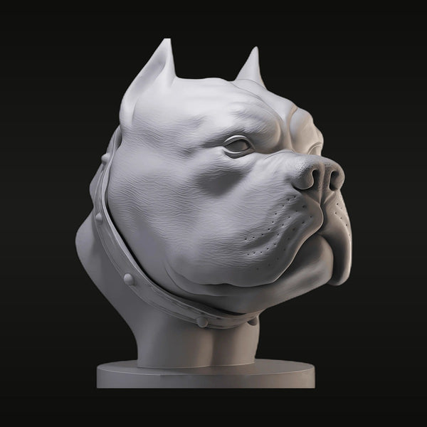Fantasy Bulldog Beast Head Bust 75mm Resin Kit