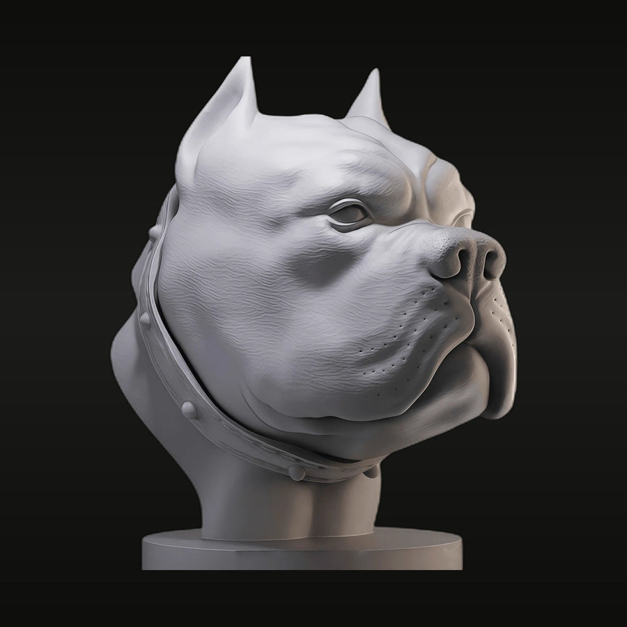 Fantasy Bulldog Beast Head Bust 75mm Resin Kit - unpainted resin model kit