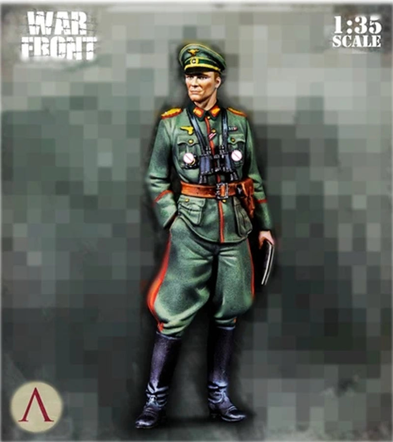 WWII German Luftwaffe Officer with Kübelwagen 1/35 Resin Diorama Kit - resin model view 2