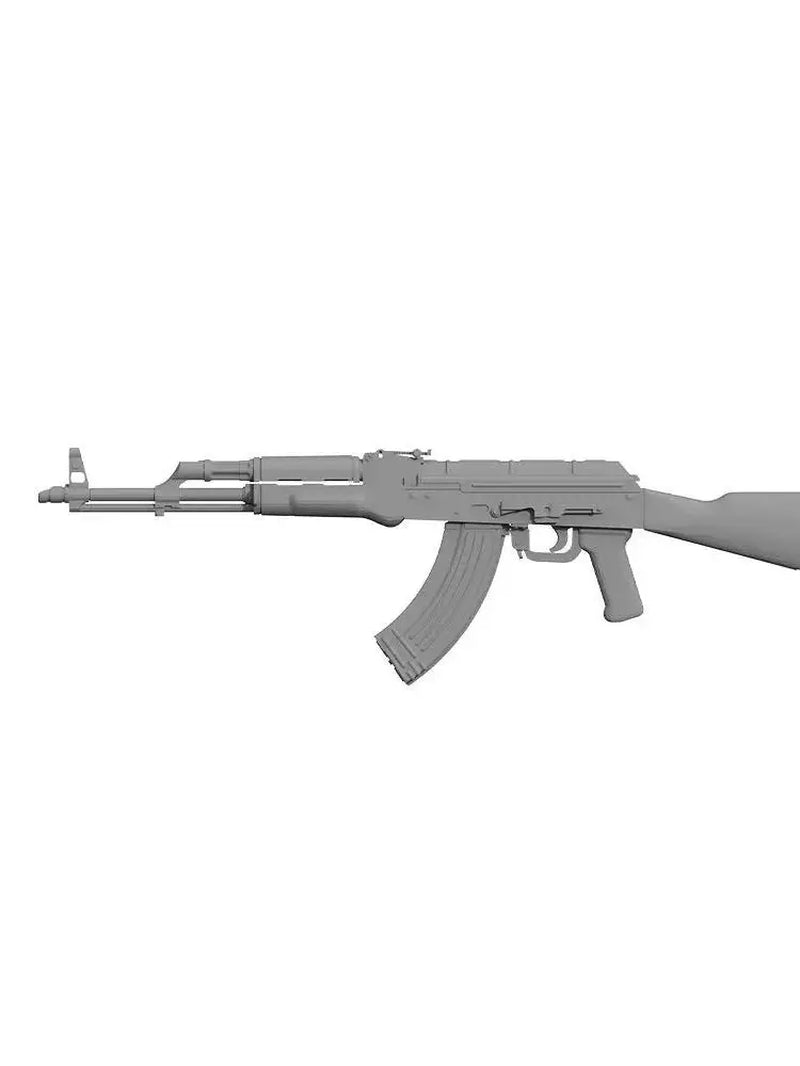 AKM Assault Rifle with Synthetic Furniture 1/72 Resin Accessory Kit - resin model view 4