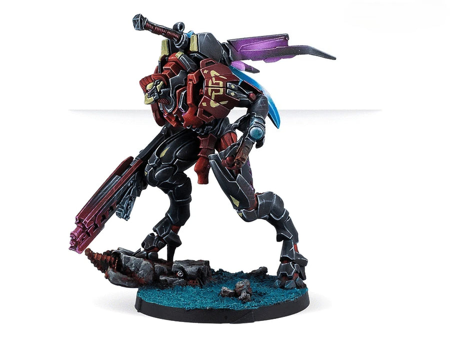 Cyberpunk Assassin with Plasma Rifle & Blade 75mm Resin Figure - resin model view 2