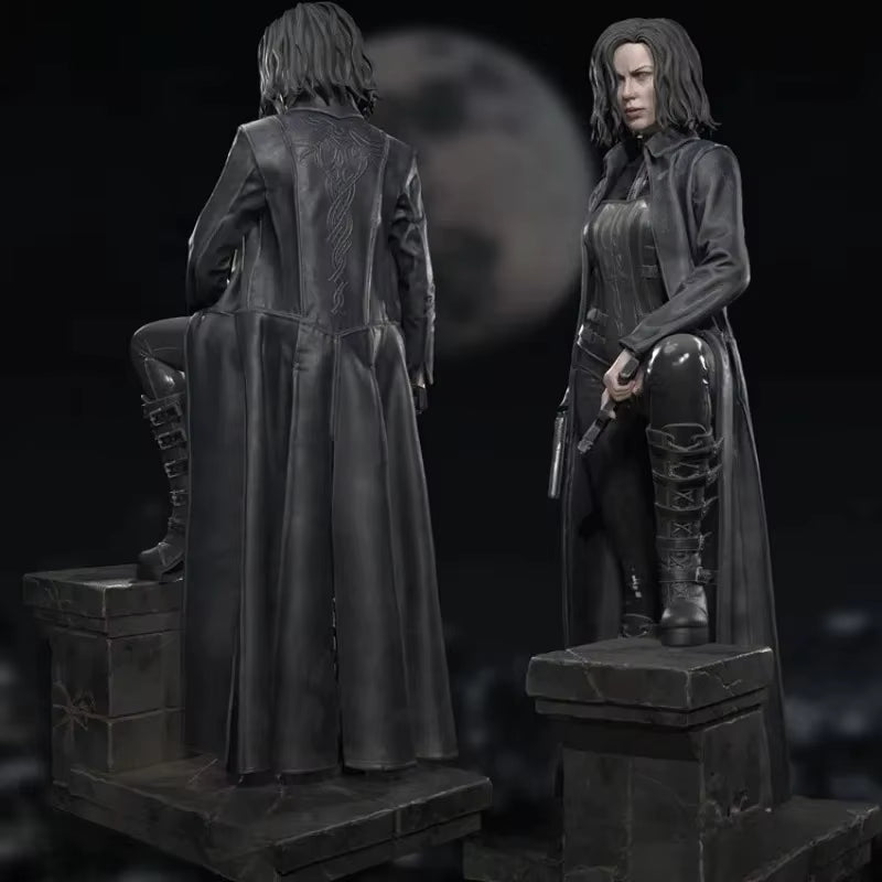Modern Female Tactical Operator with Pistol 1/24 Resin Figure Kit - resin model view 3