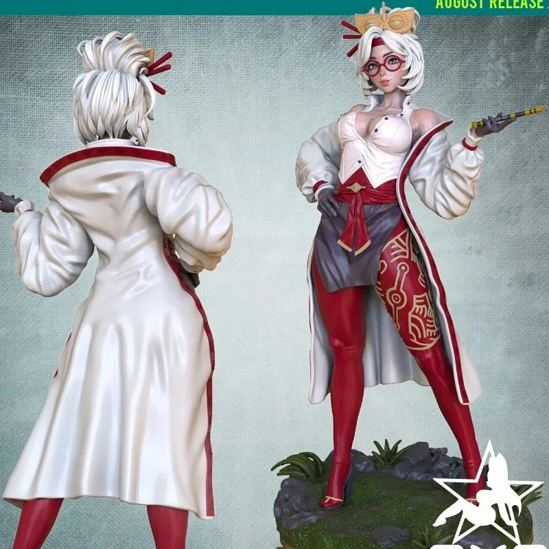 1/24 Scale Resin Figure Assembly Model Kit Female Magicians Fantasy 3D Hobby Miniature Unassembled and Unpainted DIY Toy