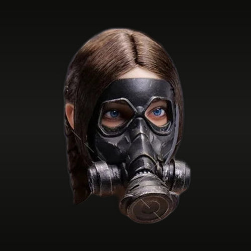 Post-Apocalyptic Female Soldier Gas Mask 1/6 Resin Bust Kit