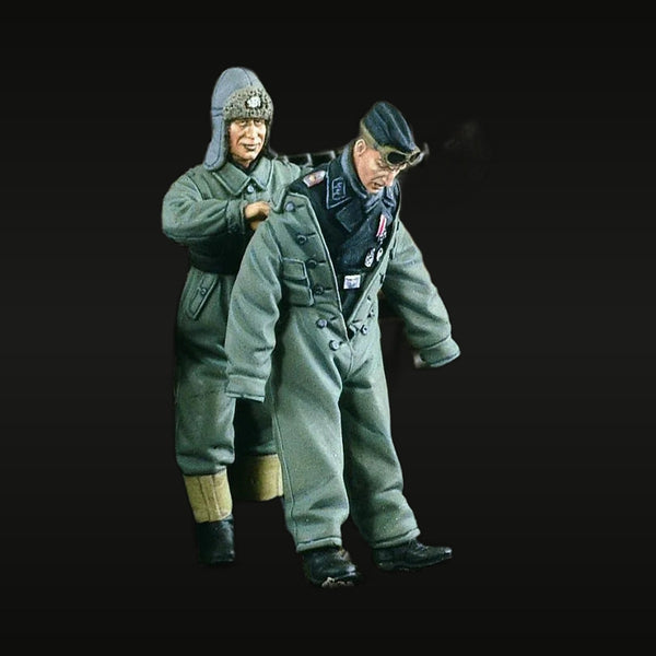WWII Soviet Tank Crew Winter 1/35 Resin Figure Set 2-Pack