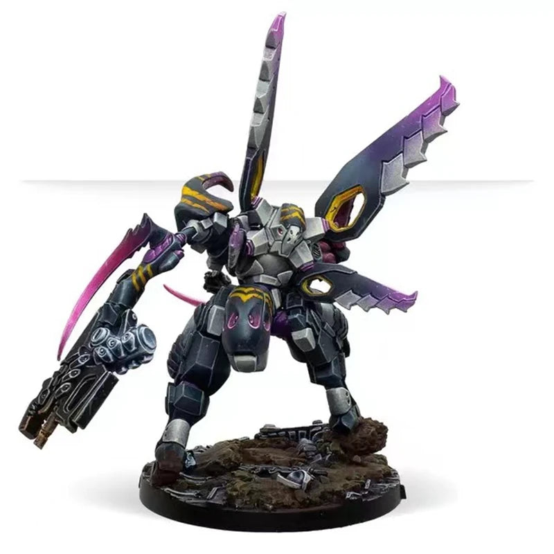 Sci-Fi Caskuda vs Maximus Power Armor Duel 28mm Resin Figure Set Kit - resin model view 5