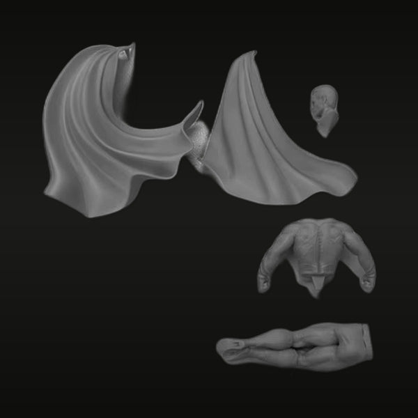 Fantasy Flying Man with Cape 1/24 Resin Figure Kit