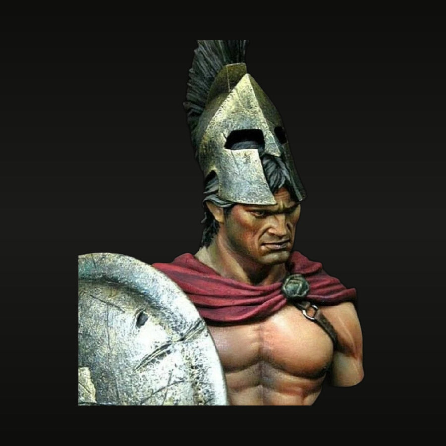 Ancient Greek Spartan Hoplite Corinthian Helmet Bust 75mm Resin Kit - unpainted resin model kit