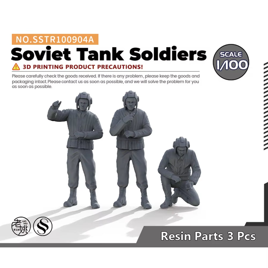 Yao'S Studio SSTR904A 1/35 1/48 1/72 1/100 1/144 Military Model Soviet Tank Toldiers