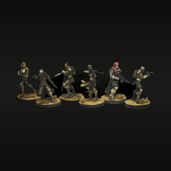 Sci-Fi Haqqislam Operatives Set of 6 28mm Resin Figure Kit