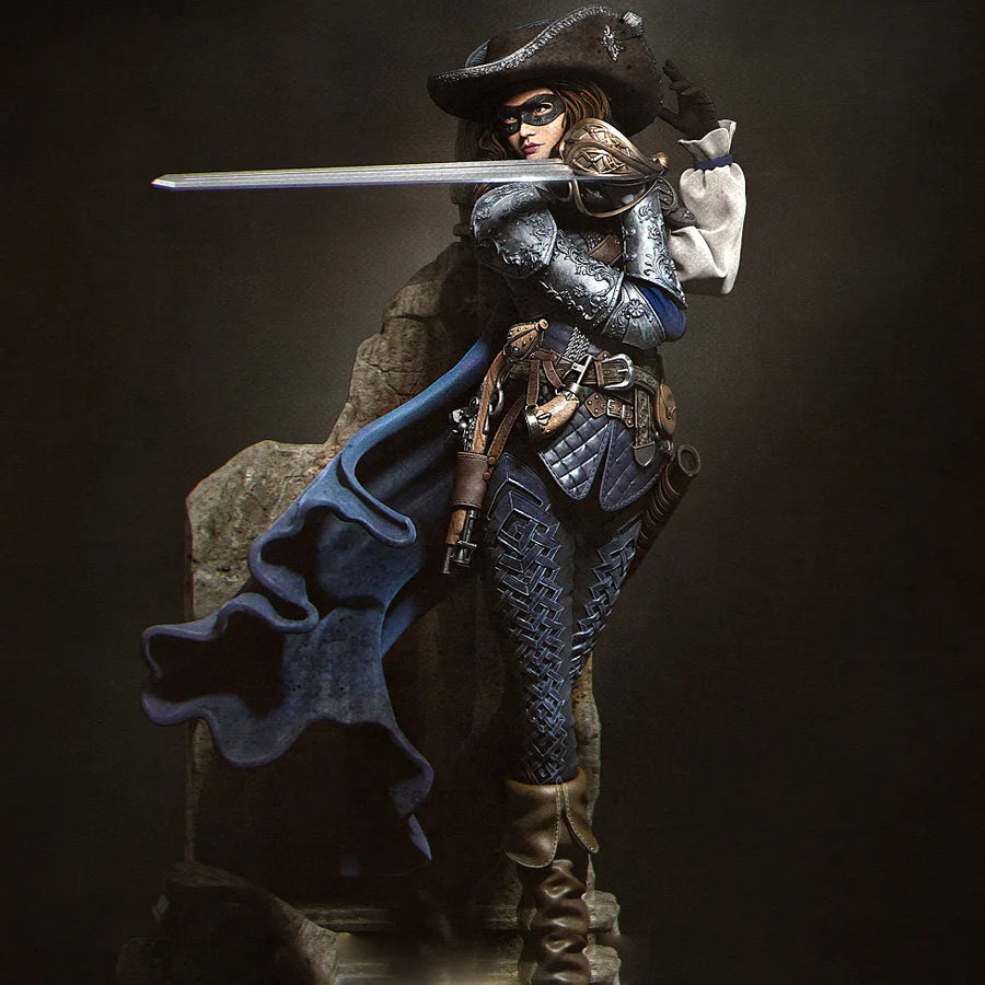 Reptilian Musketeer with Rapier | 38mm | Resin Figure Kit - resin model view 5