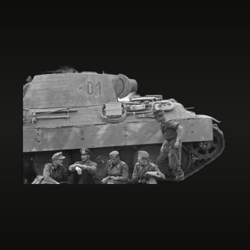 WWII German Panzer Crew 4-Figure Set 1/35 Scale Resin Kit
